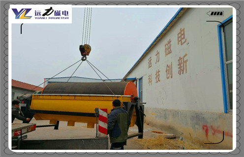 永磁筒式磁选机，江西CTS-1240顺流永磁筒式磁选机_磁铁如何分布_江西CTS-1240顺流永磁筒式磁选机不吸铁如何处理